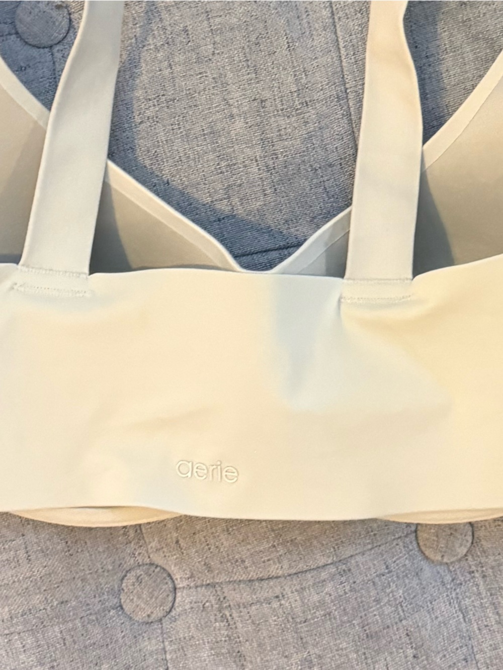 Aerie SMOOTHEZ Bra The Scoop 36 C Lightly Lined  Soft! 💎NWT Tan Gold Retail $55 - Picture 5 of 7